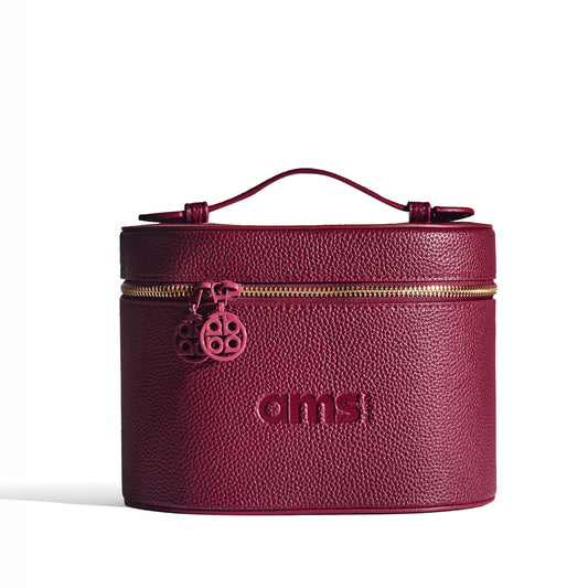 THE MIRROR VANITY CASE - BURGUNDY